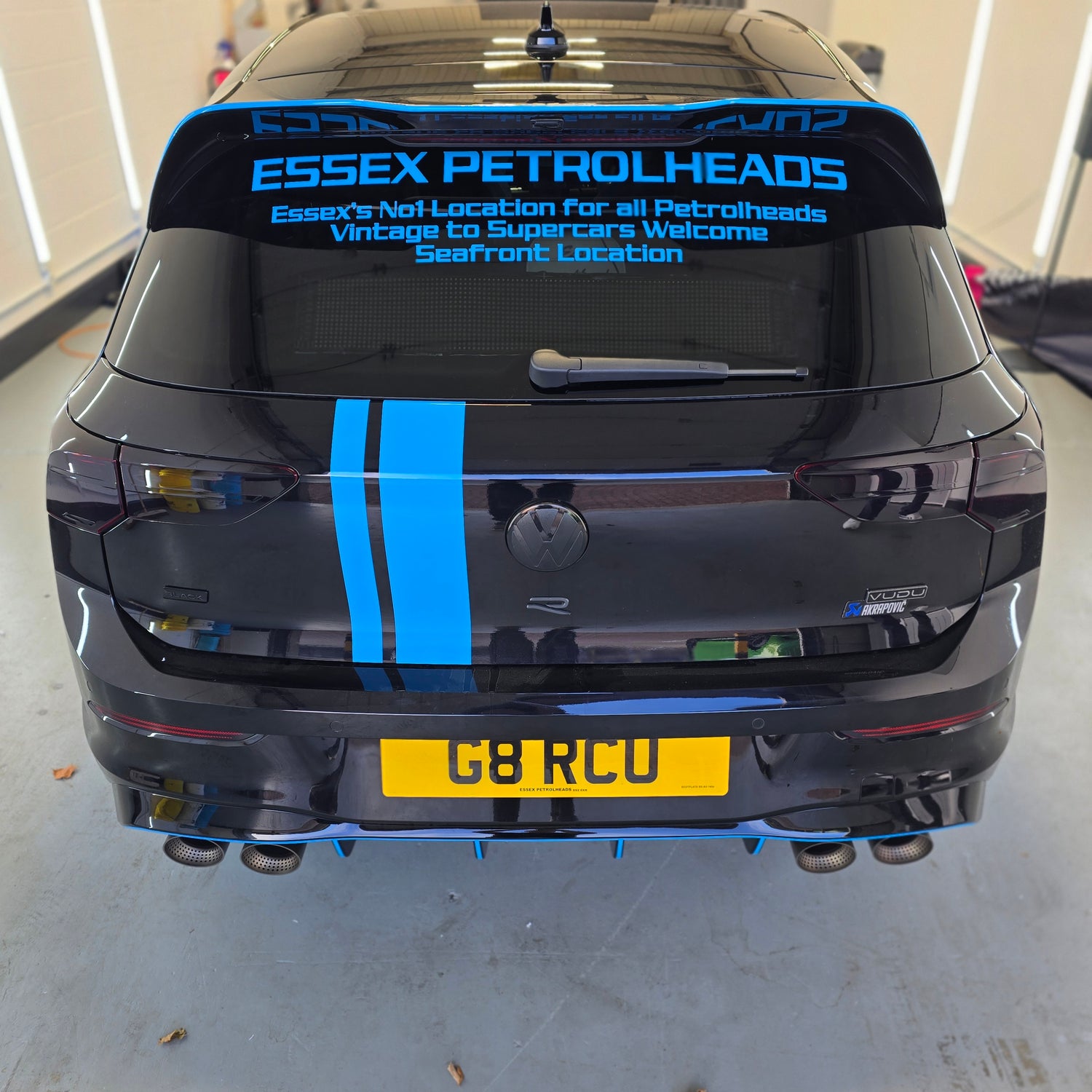 Essex Petrolheads Sun Strip Text