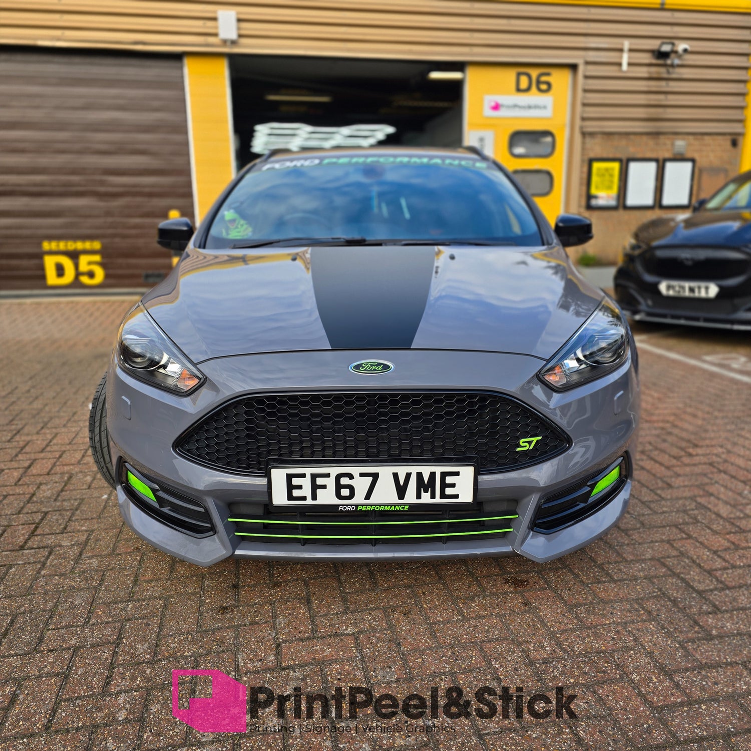 Mk3.5 Focus Bonnet Bulge Stripe Decal