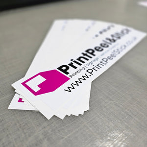 PrintPeel&Stick White Printed Stickers