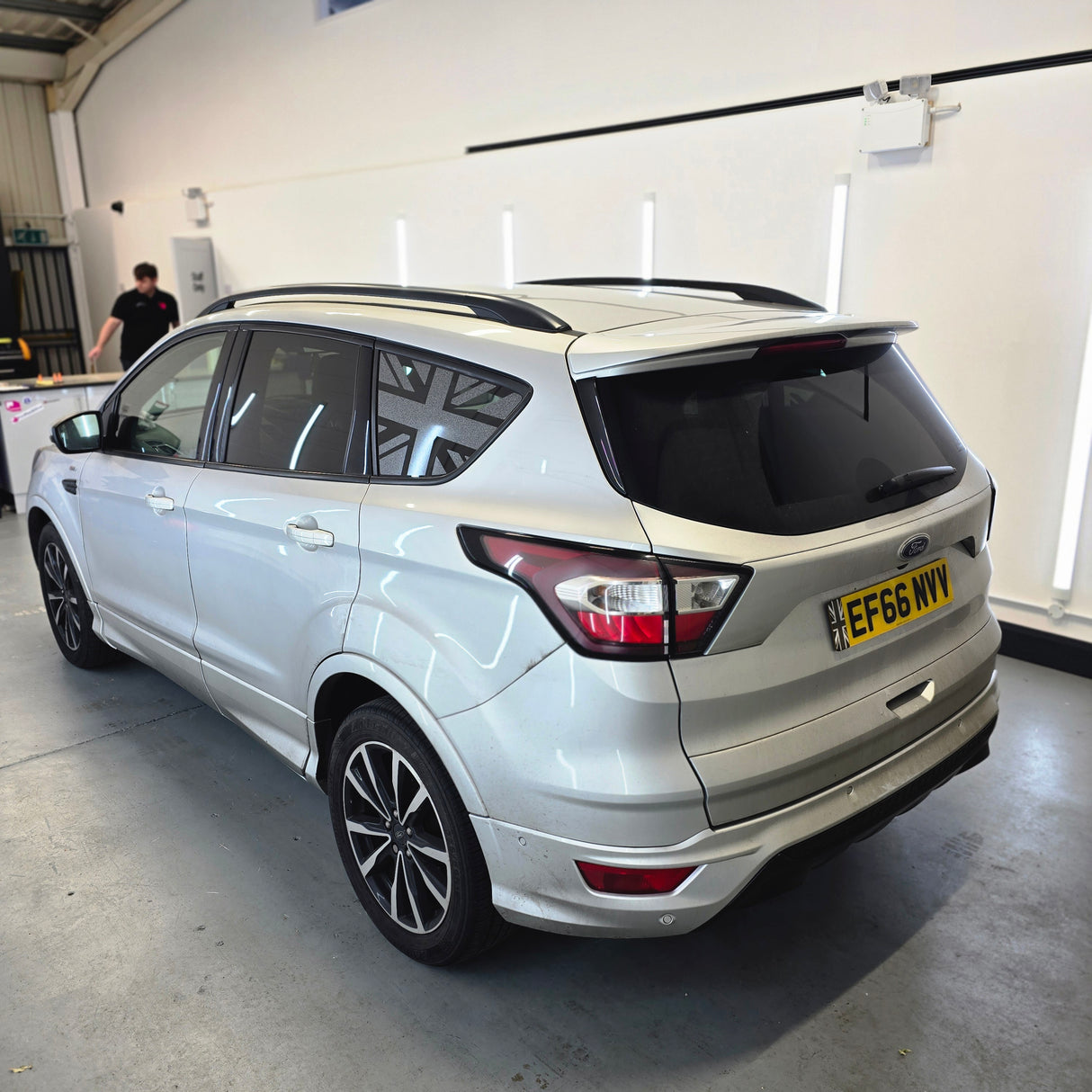 Mk2 & 2.5 Kuga Union Jack Rear Window Flag Decal Set (Pair)