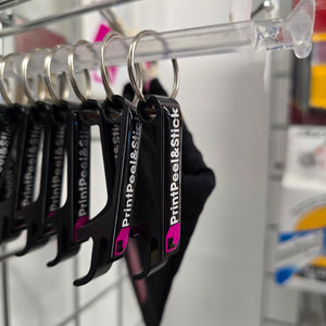 PrintPeel&Stick Bottle Opener Keyring - PPS Merchandise