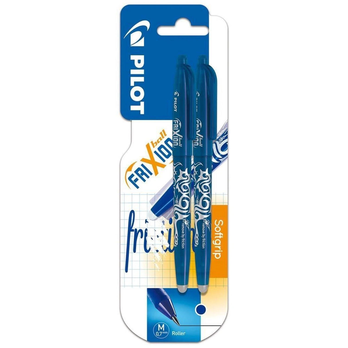 Pilot FriXion Erasable Rollerball Pens: Pack of 2 (Blue Ink) - Writing Pens