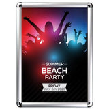 A4 Silver Snap Frame 25mm with Round Corners