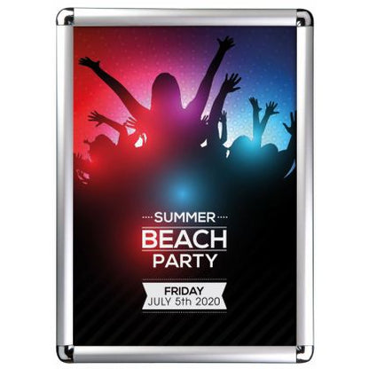 A3 Silver Snap Frame 25mm with Round Corners