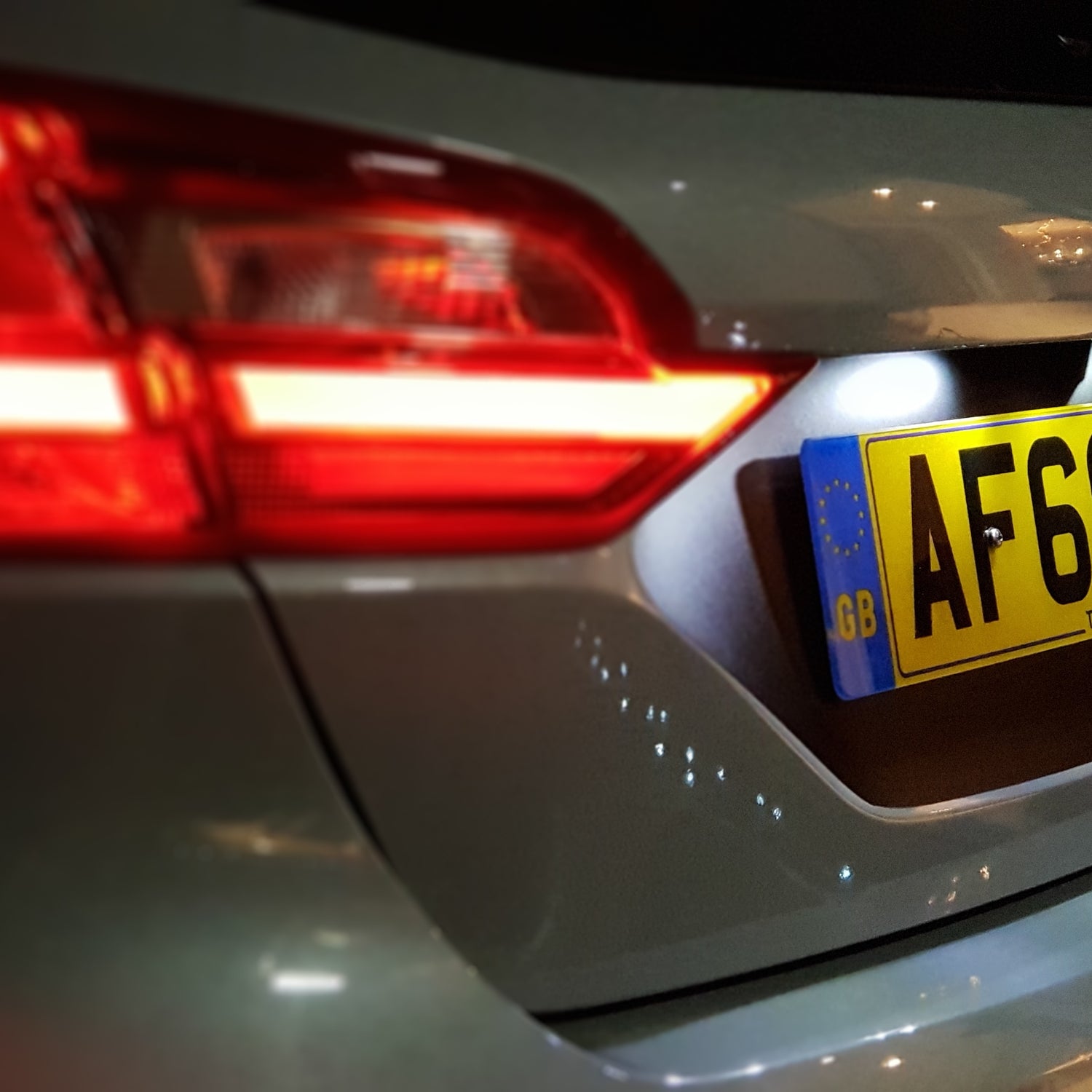 Fiesta Mk8 Rear Licence Plate vinyl Decal