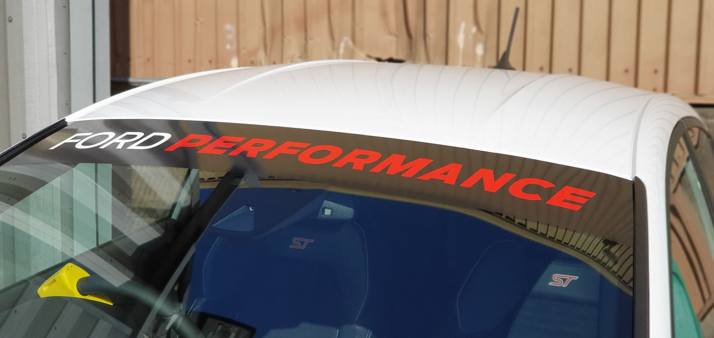 Ford Performance Sun Strip Text