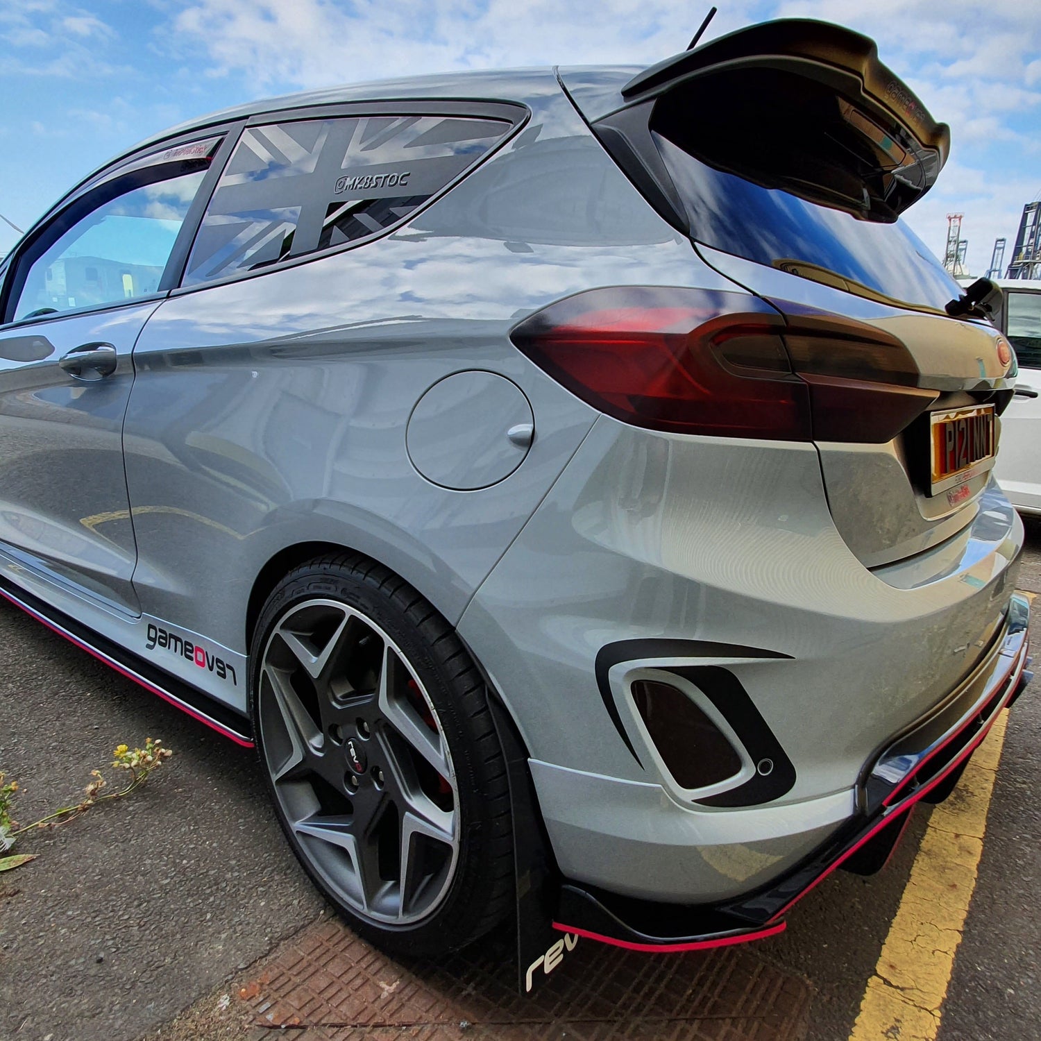 Mk8 Fiesta Union Jack Window Vinyl Decal