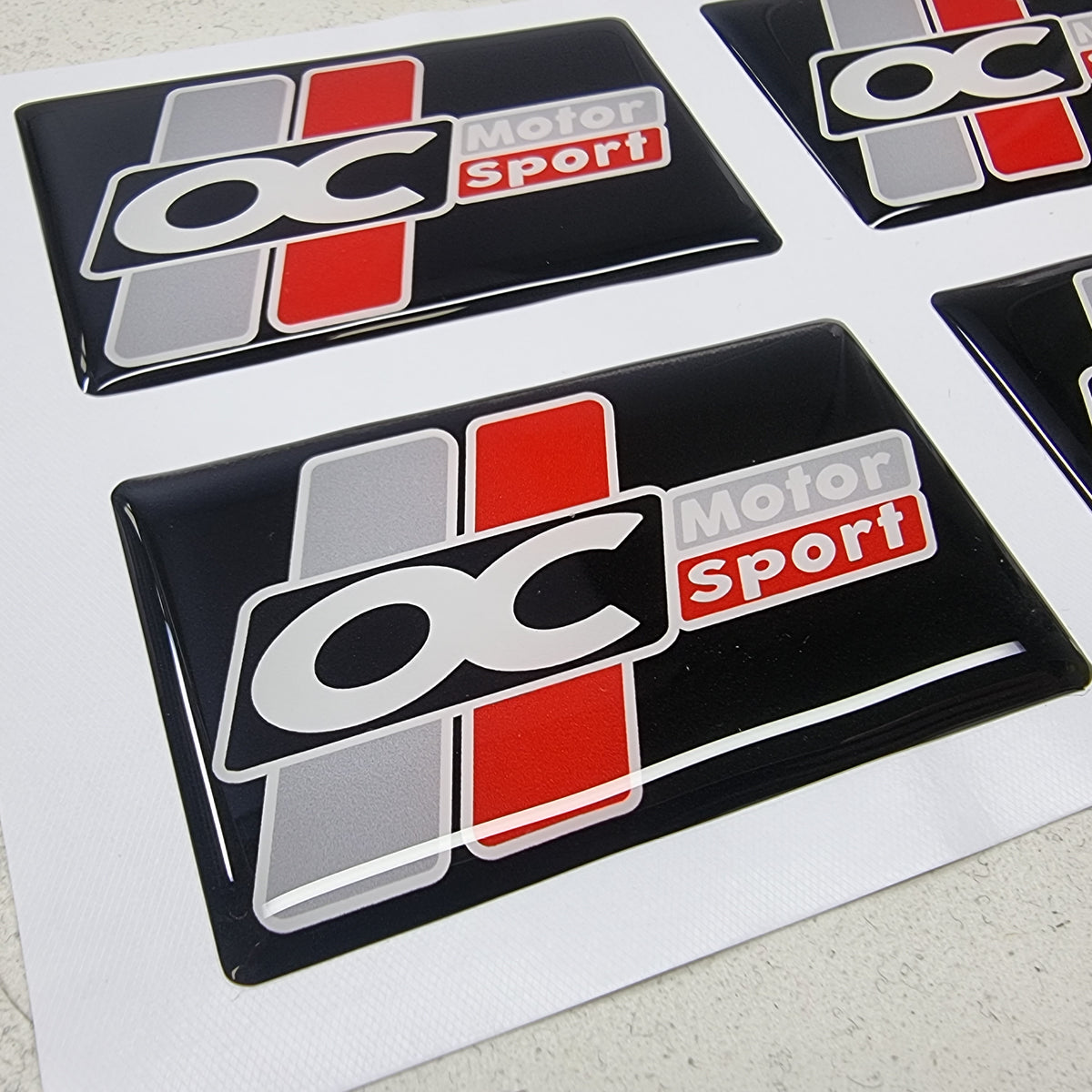 OC Motorsport Boot Lid Gel Badge – PrintPeel&Stick Ltd
