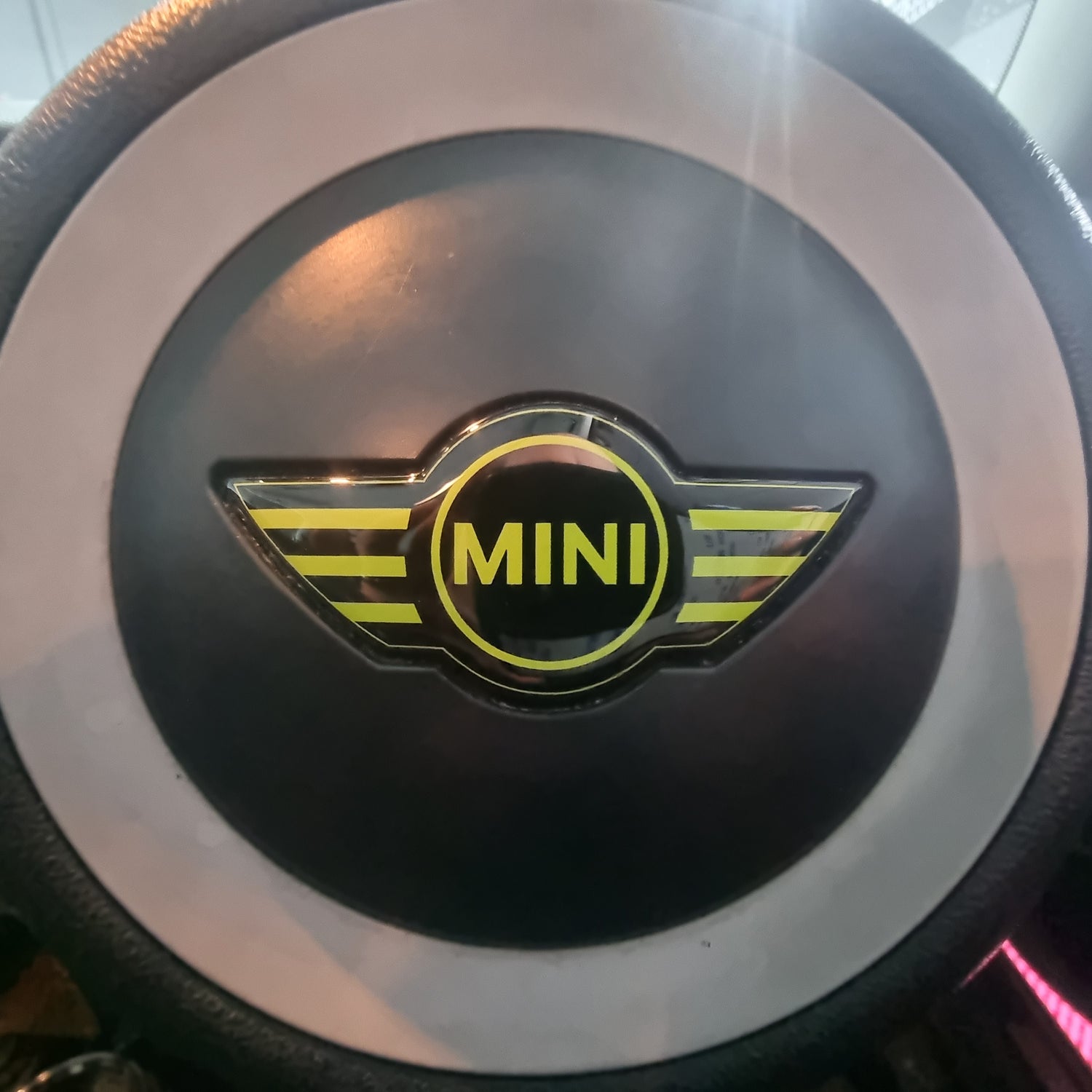 Mini Steering Wheel Gel Badge Overlay