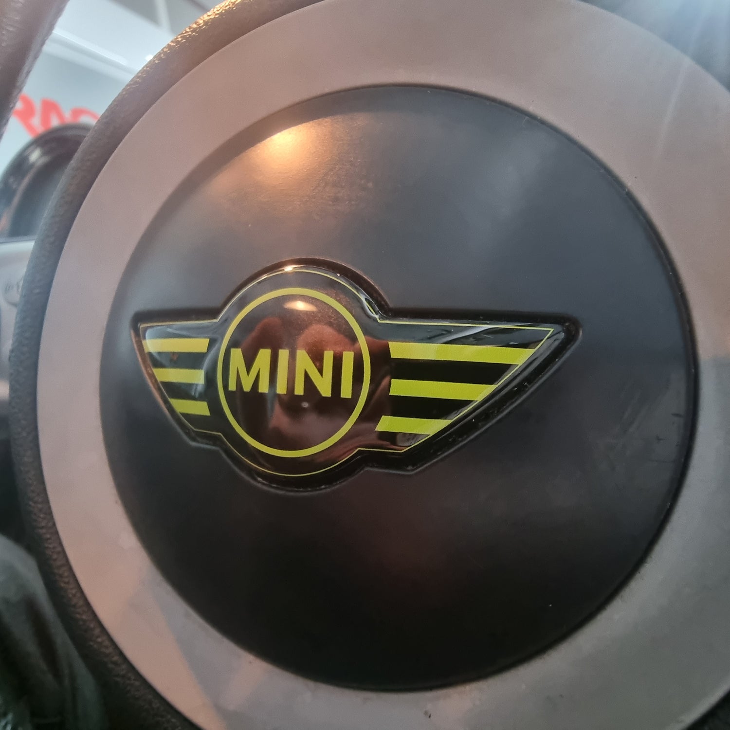 Mini Steering Wheel Gel Badge Overlay