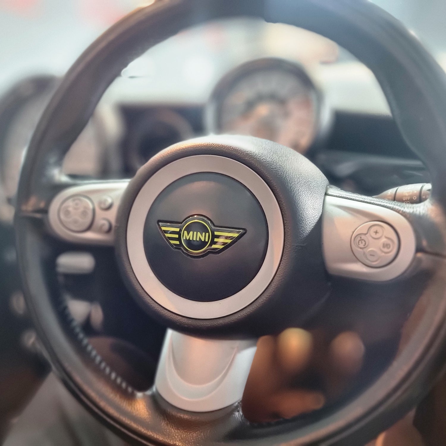 Mini Steering Wheel Gel Badge Overlay