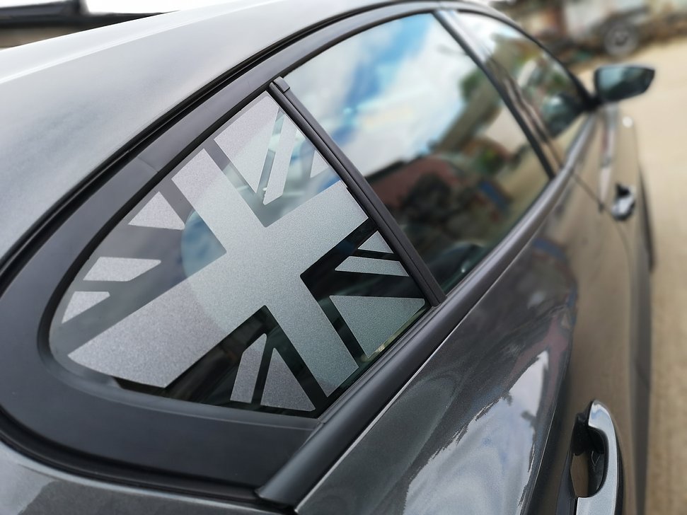 MK4 Focus Union Jack Rear Window Flag Decal Set (Pair)