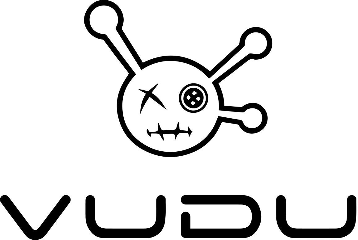 VUDU Logo & Text Decal
