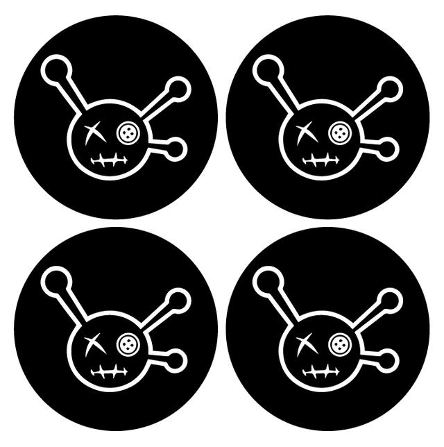 Wheel Centre Cap Gels (Set of 4) - VUDU Doll - Centre Cap Gel Badges - VUDU