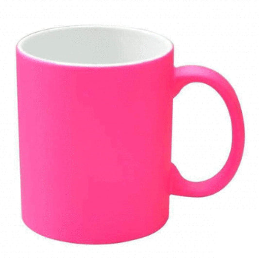 Sublimation Fluorescent Pink Mug