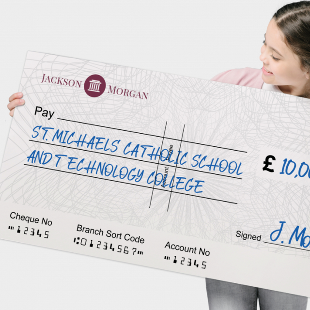 Promotional Cheque Examples Promotional Giant Cheque – PrintPeel&Stick Ltd