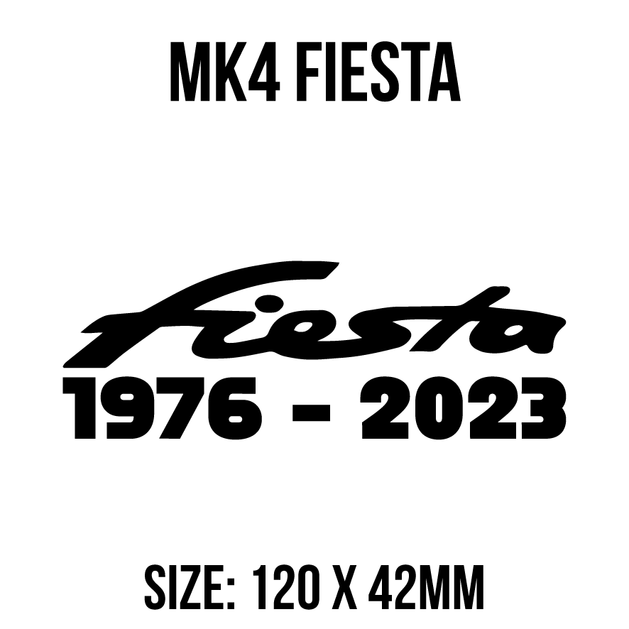 Fiesta Heritage Decal Sticker  (1976-2023)