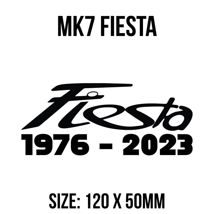 Fiesta Heritage Decal Sticker  (1976-2023)