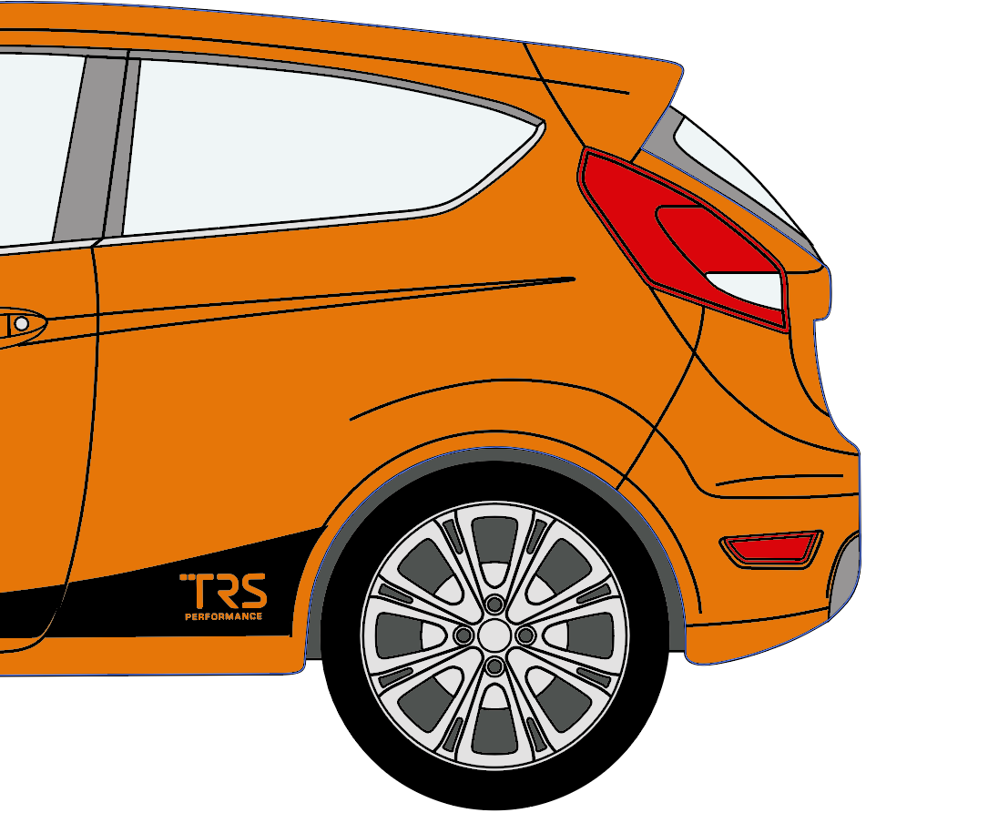 Mk7 & 7.5 Fiesta Lower Side Stripe Decal Set