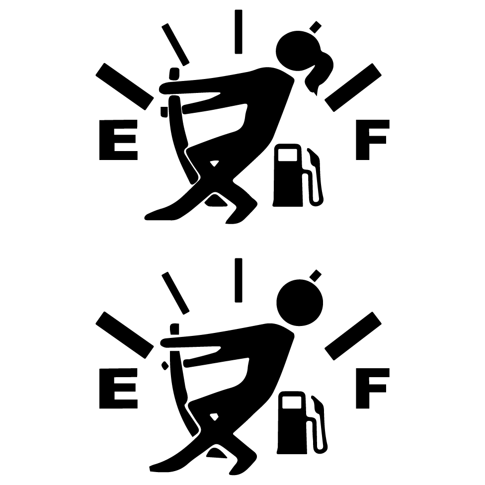 Empty Fuel Sticker – PrintPeel&Stick Ltd