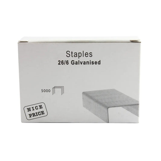 26/6mm Metal Staples (Pack of 5000)