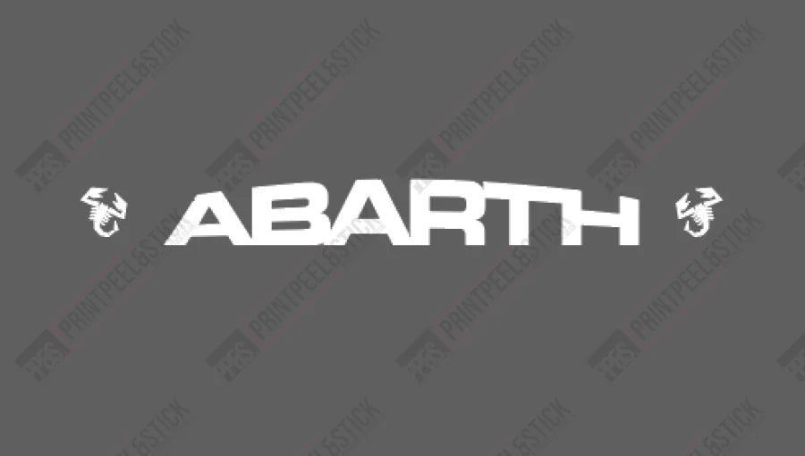 ABARTH sunstrip text and logos – PrintPeel&Stick Ltd