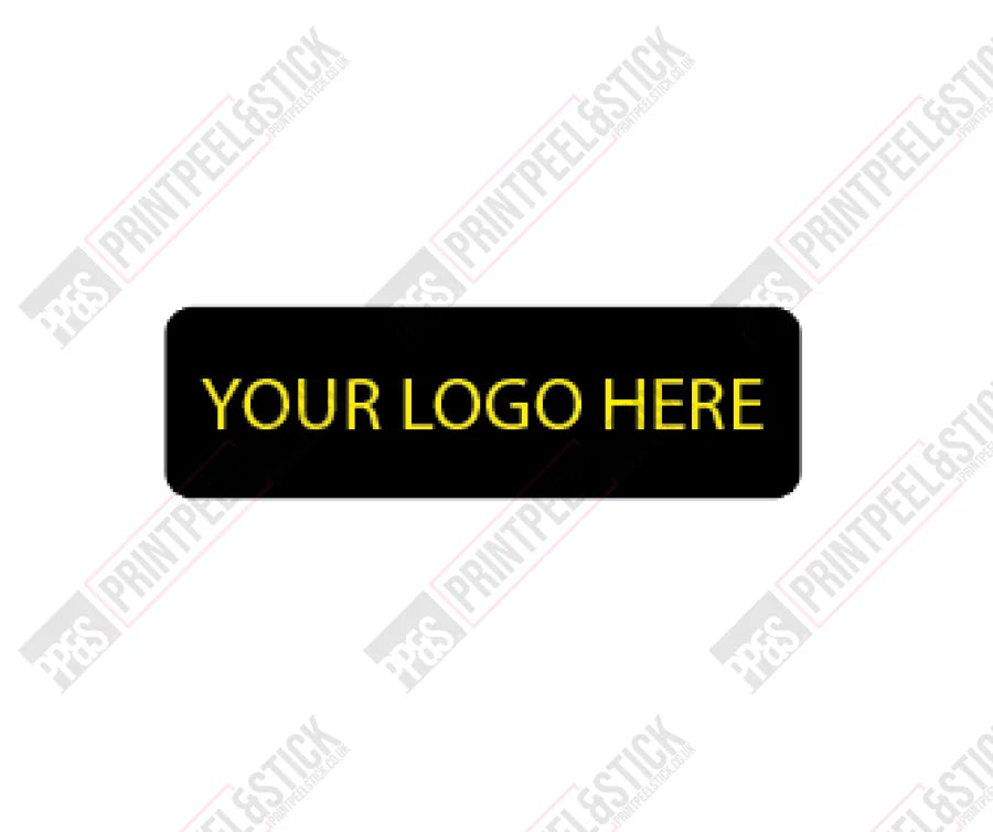 Custom Gel Badge 100Mm X 30Mm My Own Logo