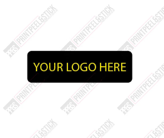 Custom Gel Badge 85Mm X 20Mm My Own Logo