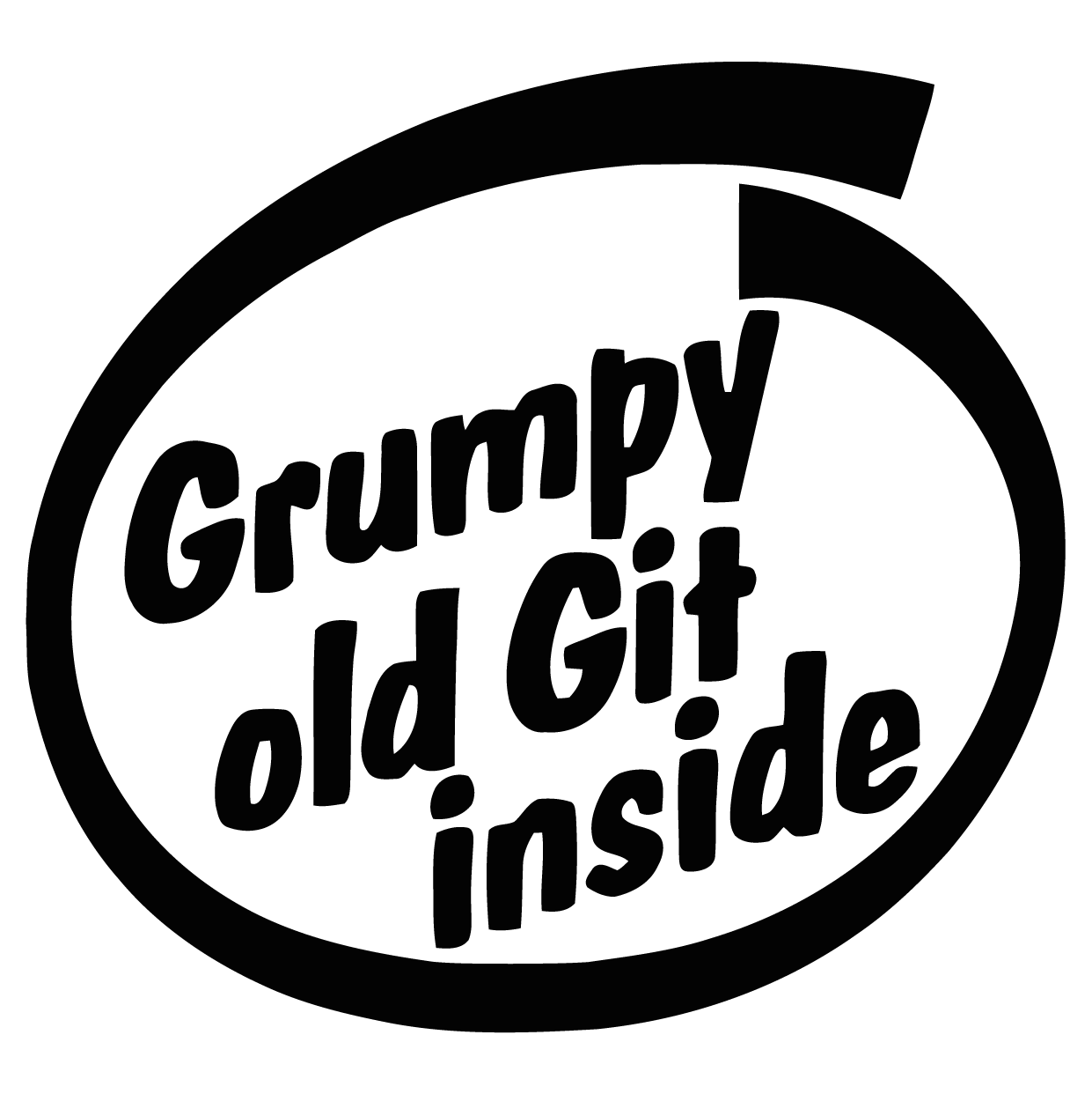 Grumpy G*t Sticker