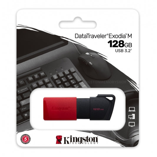Kingston 128GB DataTraveler Exodia M Type-A Flash Drive USB 3.2