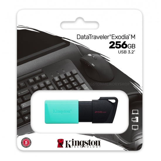 Kingston 256GB DataTraveler Exodia M Type-A Flash Drive USB 3.2