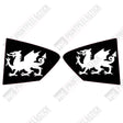 Mk4 Focus Wales Flag Logo Rear Window Decals