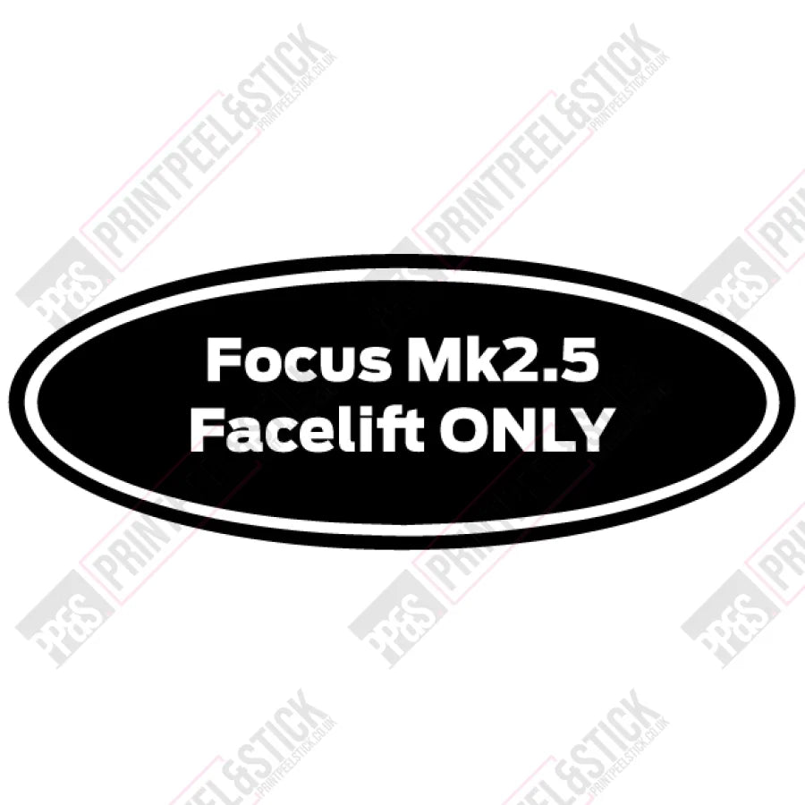 Oval Gel Badge Overlays - Mk2.5 Focus (Facelift Only)