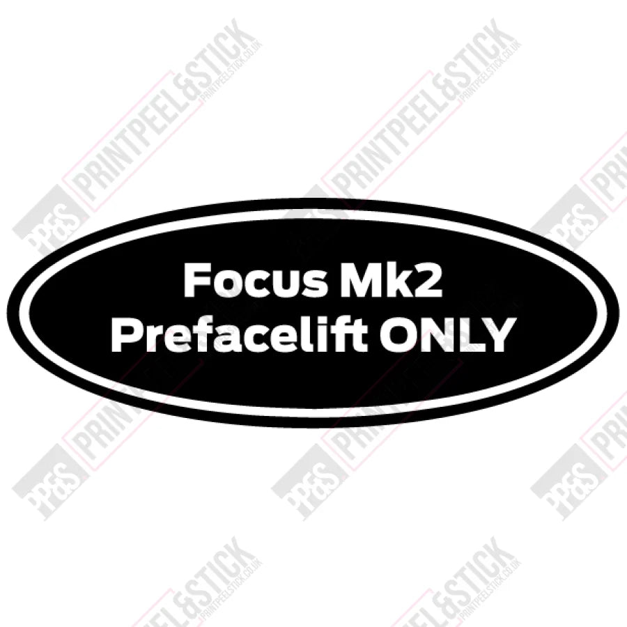 Oval Gel Badge Overlays - Mk2 Focus (Pre Facelift Only)