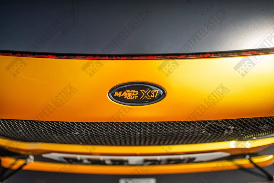 FORD FOCUS ST RS MK2 Gel Badge Overlay Full Set White & Red £20.00