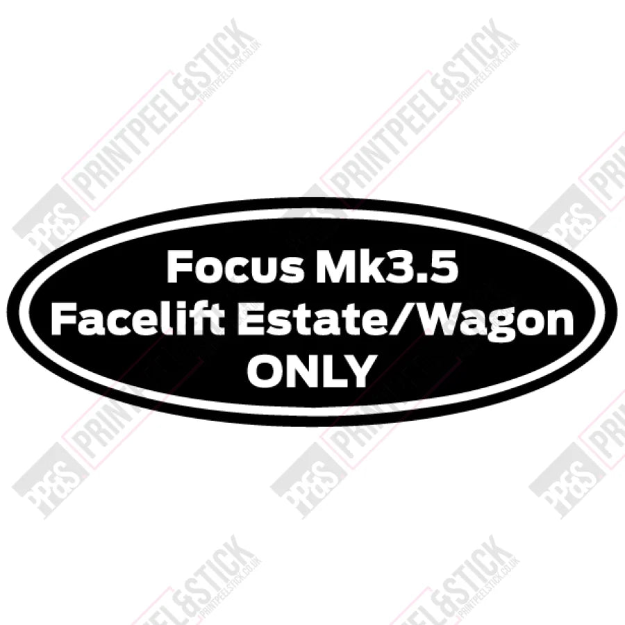 Oval Gel Badge Overlays - Mk3.5 (Facelift) Estate / Wagon Only