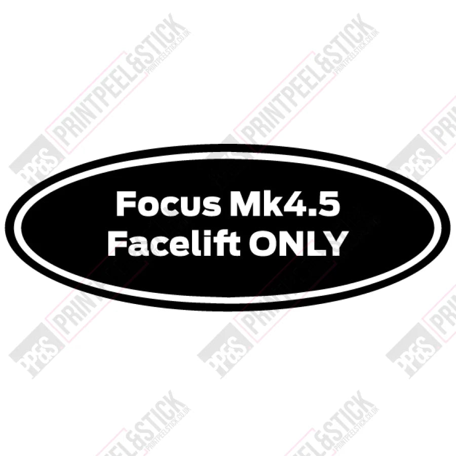 Oval Gel Badge Overlays - Mk4.5 Focus