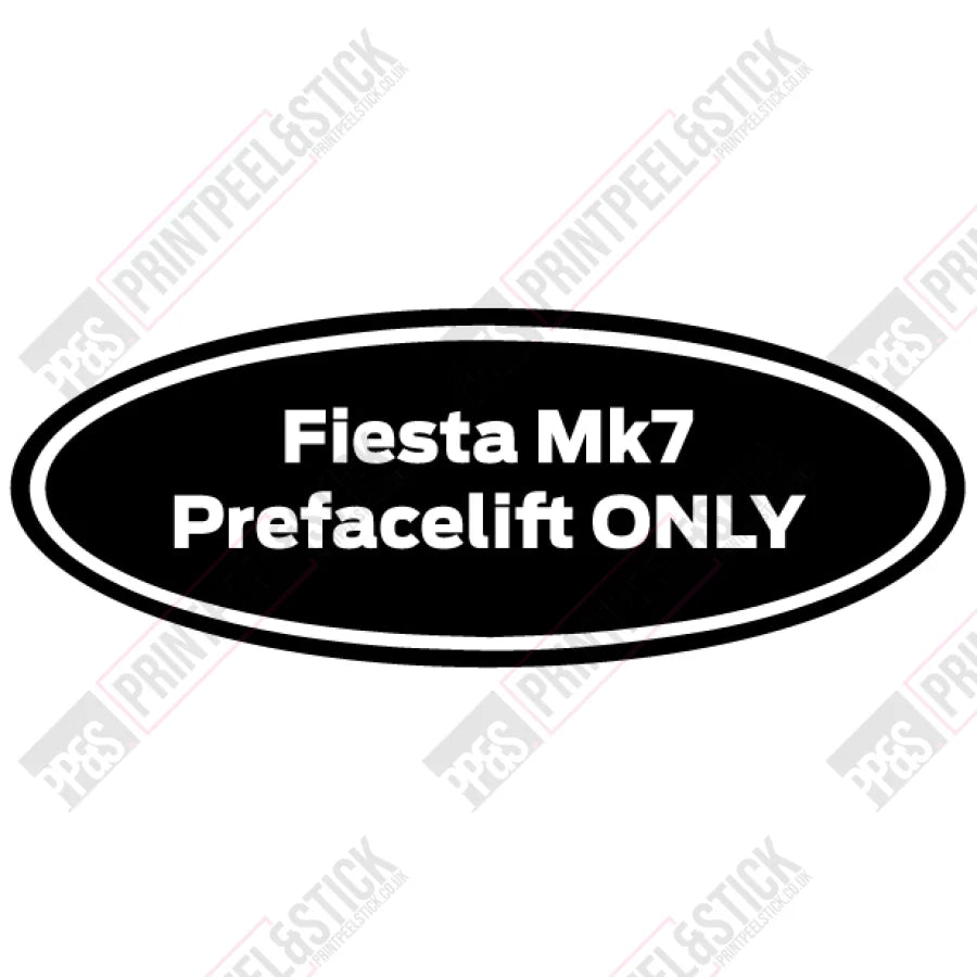 Oval Gel Badge Overlays - Mk7 Fiesta (Pre Face Lift)