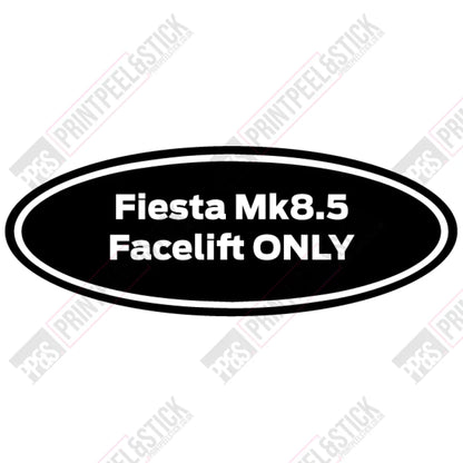 Oval Gel Badge Overlays - Mk8.5 (Face Lift) Fiesta
