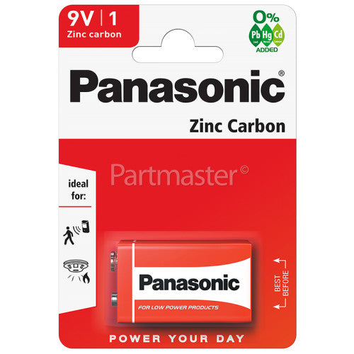 Panasonic 9V Zinc Carbon Batteries