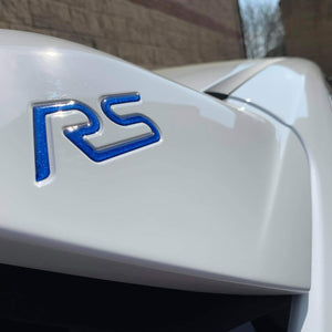 Focus Mk3 Rear Spoiler RS Badge Gel Inlays / Inserts (Set of 2)
