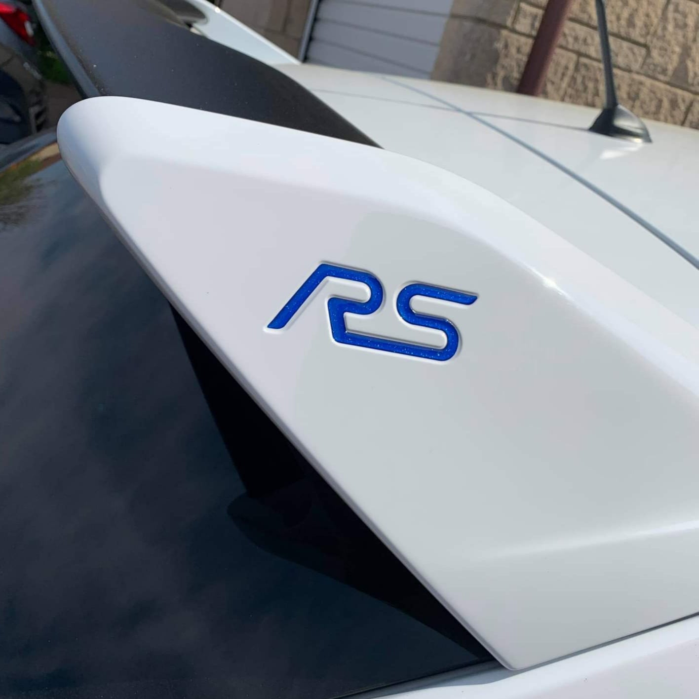 Focus Mk3 Rear Spoiler RS Badge Gel Inlays / Inserts (Set of 2)
