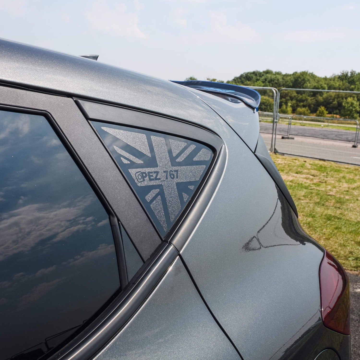 Mk8 Fiesta Union Jack Window Vinyl Decal