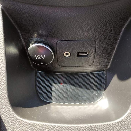 Mk7 Fiesta Centre Console Rear Cubby Hole Gel - Gloss Carbon Only